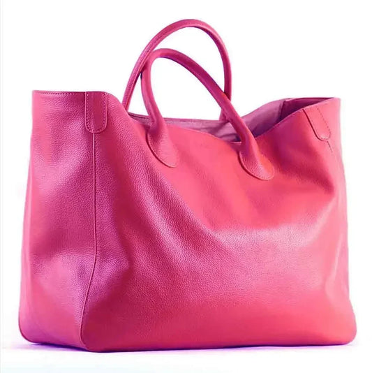 Oversize Tote Bag for Womens Genuine Leather Handba